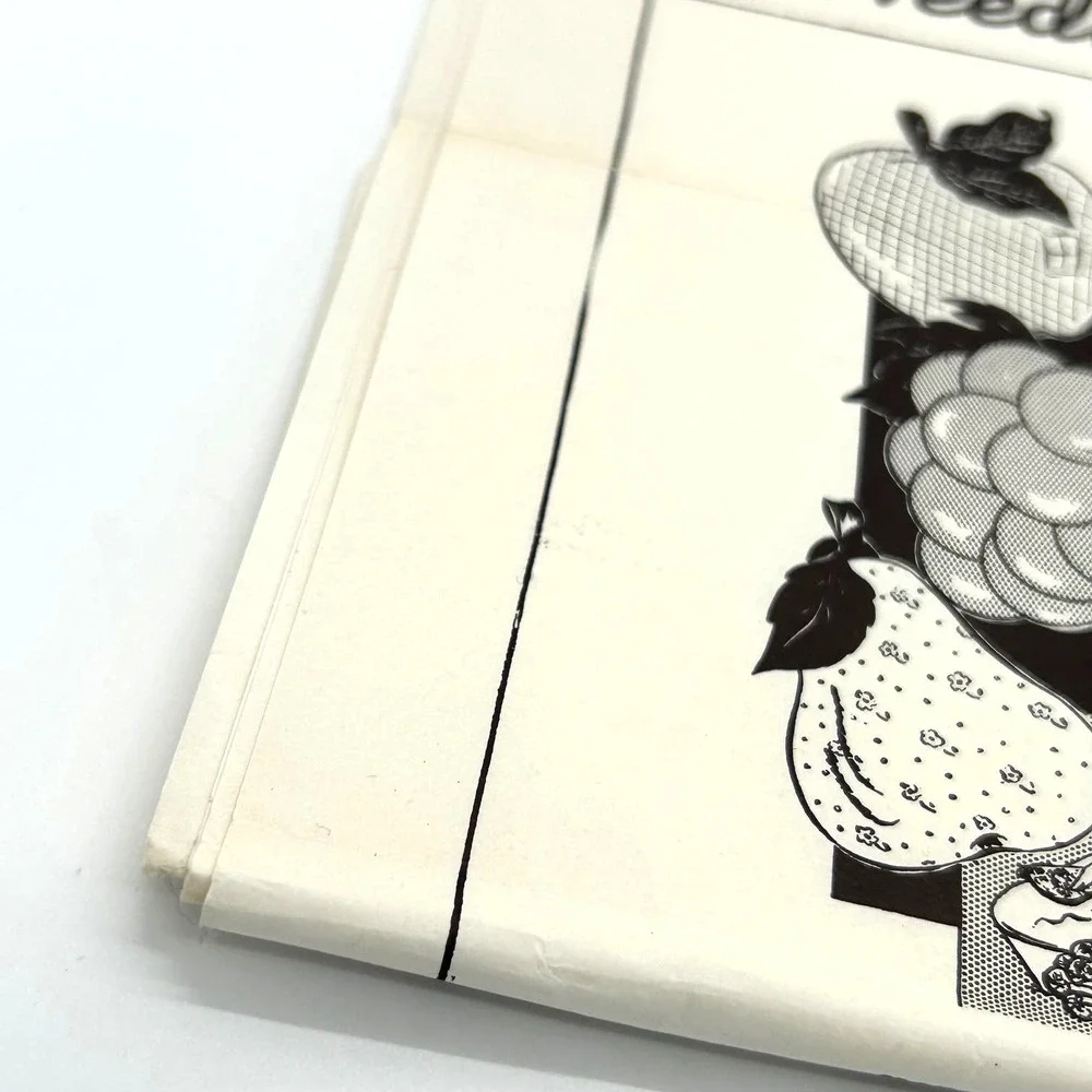 Vintage Needlecraft Corner Fruit Apple, Pear & Grapes‎ Potholders Pattern #5778